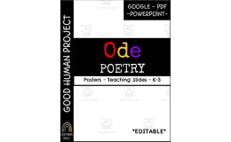 Ode Poetry Writing – Posters + Graphic Organizers