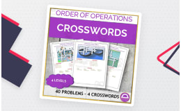 Order of Operations Crossword Puzzles for 5th and 6th-Grade Math