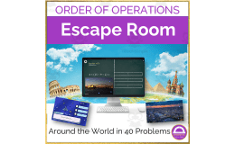 Order of Operations Escape Room | Around the world in 40 Problems