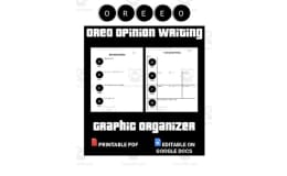 OREO Opinion Writing – Editable Graphic Organizer