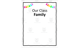 Our Class Family Printable