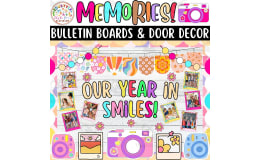 Our Year in Smiles: Memories & Summer Bulletin boards & door Decor kit