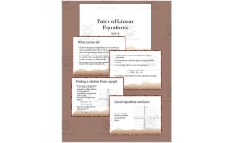 Pairs of Linear Equations Editable PowerPoint 8.EE.C.8