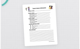 Parent Contact Information Form