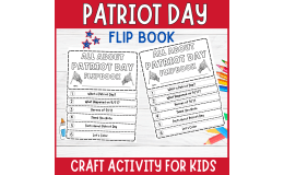 Patriot day flipbook September 11th 9/11 Prompt Writing & DIY Craft