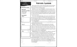 Patriotic Symbols Reading Packet
