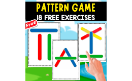PATTERN GAME | 18 FREE FLASHCARDS