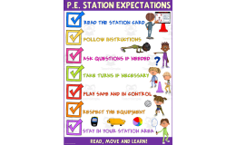 PE Poster Visuals: P.E. Station Expectations