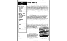 Pearl Harbor Reading Packet