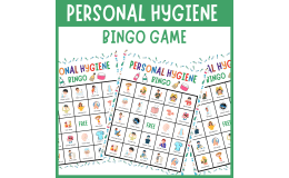 Personal Hygiene Bingo Grooming Life Skills Health Special Education