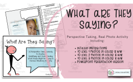 Perspective Taking Activity with Real Photos | What Are They Saying?