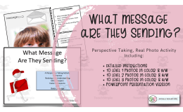 Perspective Taking Activity with Real Photos | What Message Are They Sending?