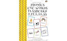 Phonics CVC Words Flashcard F, FF, L, LL, SS