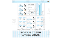 Phonics Igloo Letter Matching Activity
