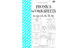 Phonics ZZ QU CH SH TH NG – 4-Page Workbook