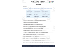 Phrasal Verbs Revisions