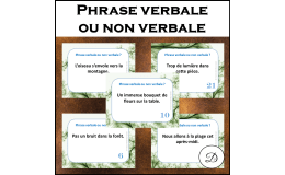 Phrase verbale ou non verbale ? (32 CÀT) / French Grammar