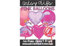 Pink Balloons Clipart