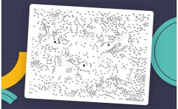 Pirate Shark Connect the Dots – 878-Dot Extreme Puzzle