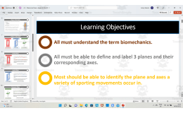 Planes and Axes of Movement in the Body