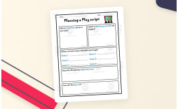 Planning a Play Script – Writing Practice Worksheet