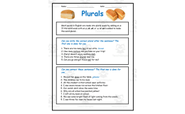 Plural Nouns Worksheet