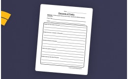 Poetry Response Worksheet – Analyze Any Poem