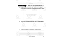 Political Cartoon Analysis Template
