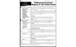 Political + Economic Regions of the United States Reading Packet