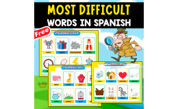 POSTERS OF MOST DIFFICULT WORDS IN SPANISH | 11 FREE POSTERS