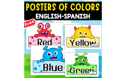 POSTERS OF THE COLORS | IN ENGLISH AND SPANISH
