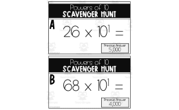Powers of 10 Scavenger Hunt