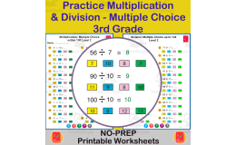 Practicing Multiplication and Division - 3rd Grade - Multiple Choice
