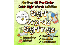 Pre-K Dolch Sight Words Worksheets