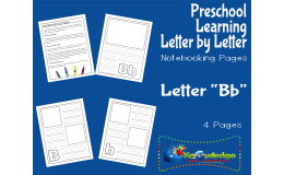Preschool Letter by Letter: Letter B - Notebooking