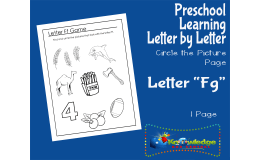 Preschool Letter by Letter: Letter F - Circle the Picture