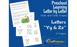 Preschool Letter by Letter: Letters Y & Z - Hide and Seek
