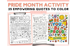 Pride Month Coloring Pages for Kids LGBTQ Inclusive Activities SEL