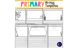 Primary Writing Templates Pack