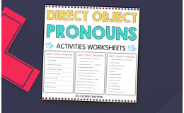 Printable Direct Object Pronouns Practice Grammar Worksheets