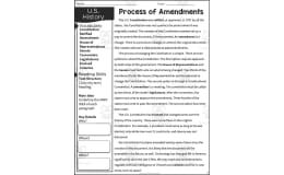 Process of Amendments Reading Packet