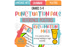Punctuation Pals Reference Posters
