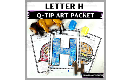 Q-Tip Art Packet: Letter H