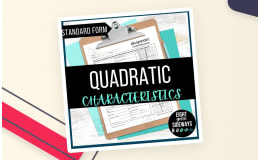 Graphing Quadratic Functions in Standard Form Worksheet