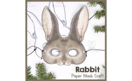 Rabbit Paper Mask – Bunny Animal Craft Project