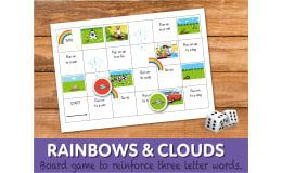 ‘Rainbows And Clouds’ Snakes And Ladders (4-7 years)