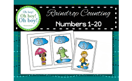 Raindrop Counting Numbers 1-20