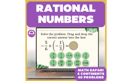 Rational Numbers Safari Escape Room – Interactive Math Adventure