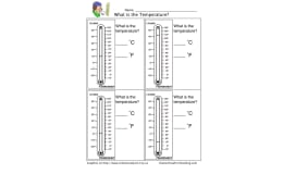 Read a Thermometer Worksheet