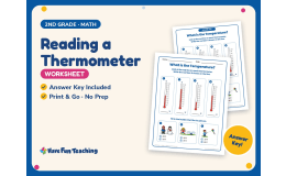 Reading a Thermometer Worksheet – 2nd Grade Measurement & Temperature